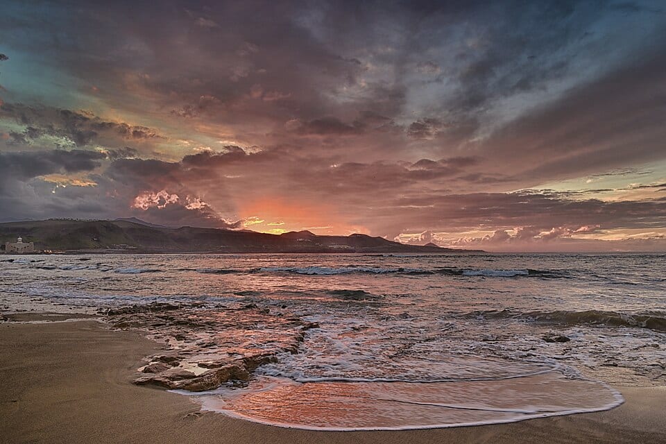 La plage de Las Canteras à Las Palmas