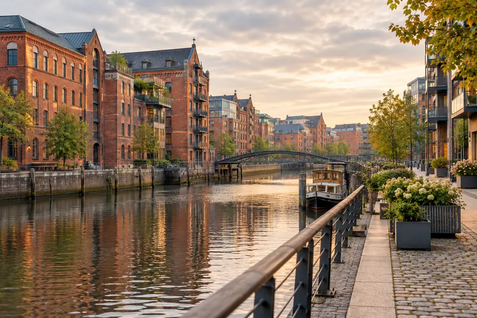 Illustration IA inspirée de Manchester, Angleterre — scène d’ambiance non documentaire
