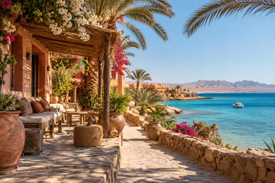 Illustration IA inspirée de Hurghada, Égypte — scène d’ambiance non documentaire