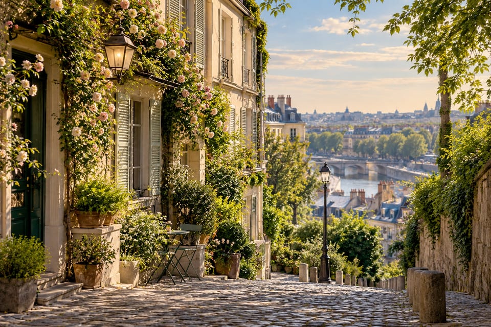 Illustration IA inspirée de Paris, France — scène d’ambiance non documentaire