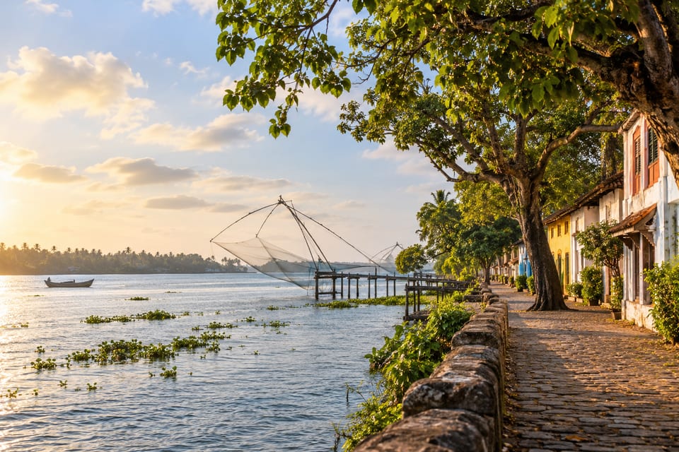 Illustration IA inspirée de Kochi, Inde — scène d’ambiance non documentaire