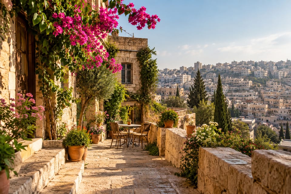 Illustration IA inspirée de Amman, Jordanie — scène d’ambiance non documentaire