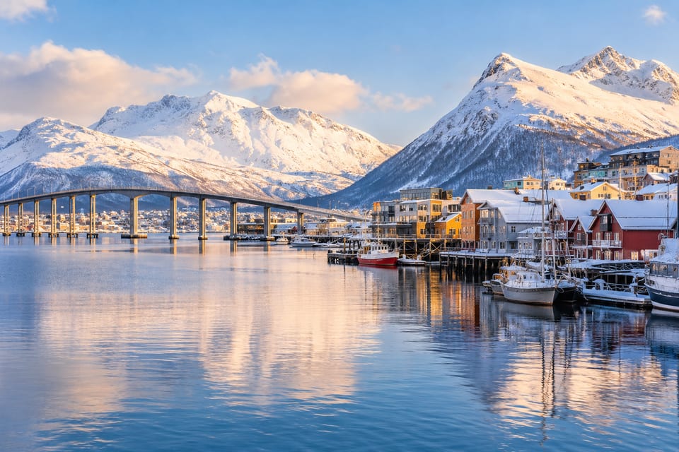 Illustration IA inspirée de Tromso, Norvège — scène d’ambiance non documentaire