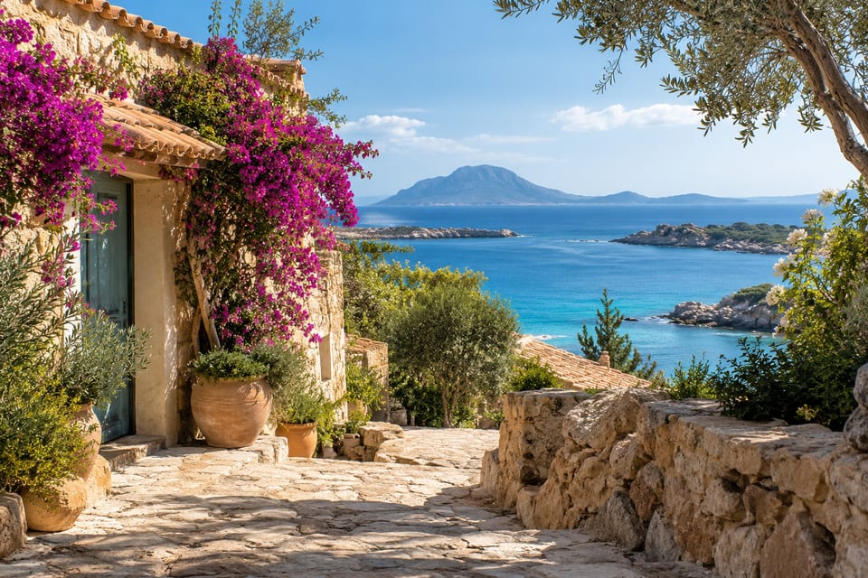 Illustration IA inspirée de Olbia, Sardaigne — scène d’ambiance non documentaire