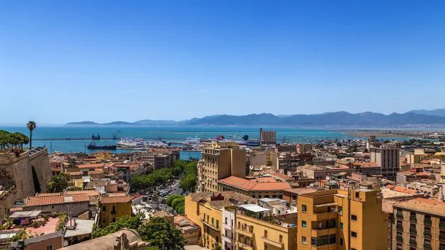 Vue de Cagliari, Sardaigne