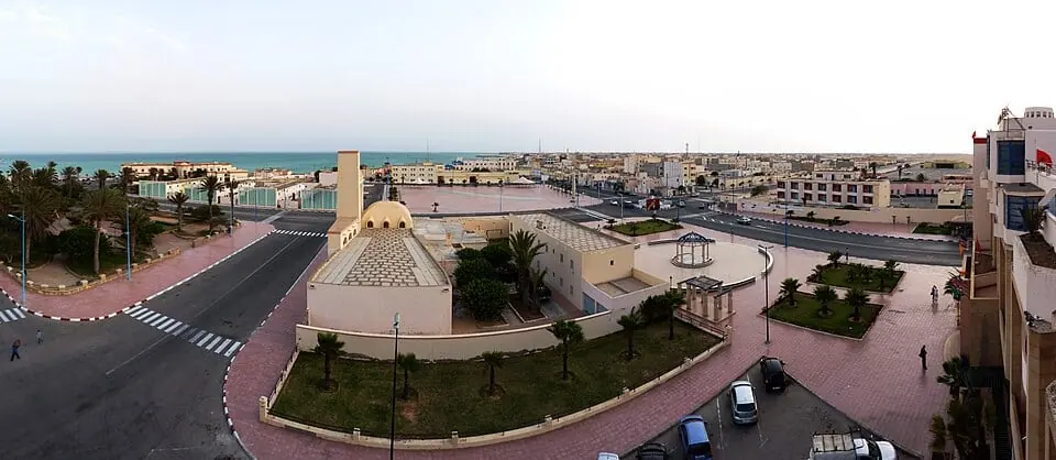 Vue de Dakhla, Maroc