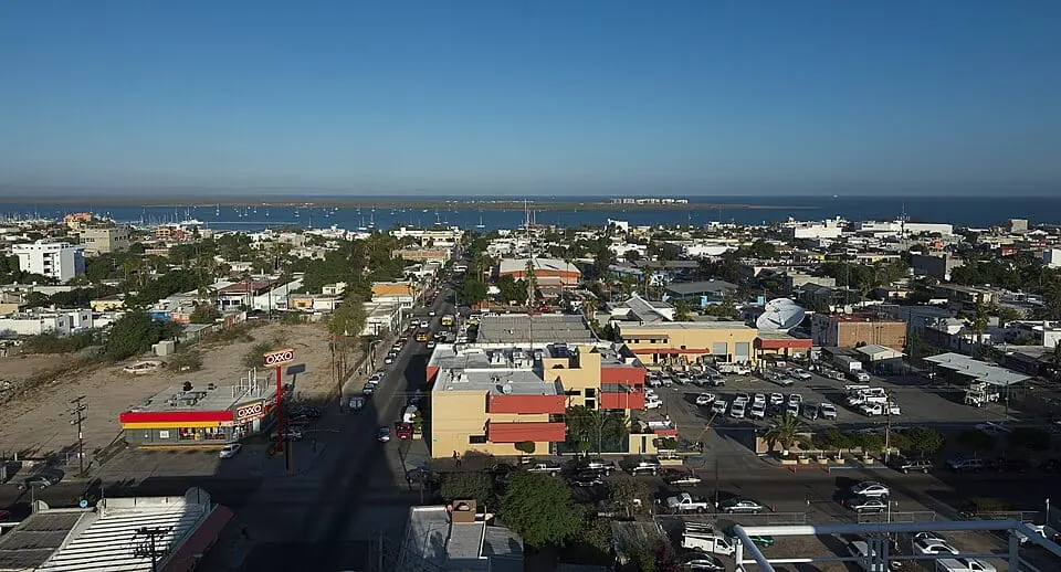 Vue de La Paz, Mexique