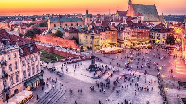 Vol pas cher vers Varsovie, Pologne