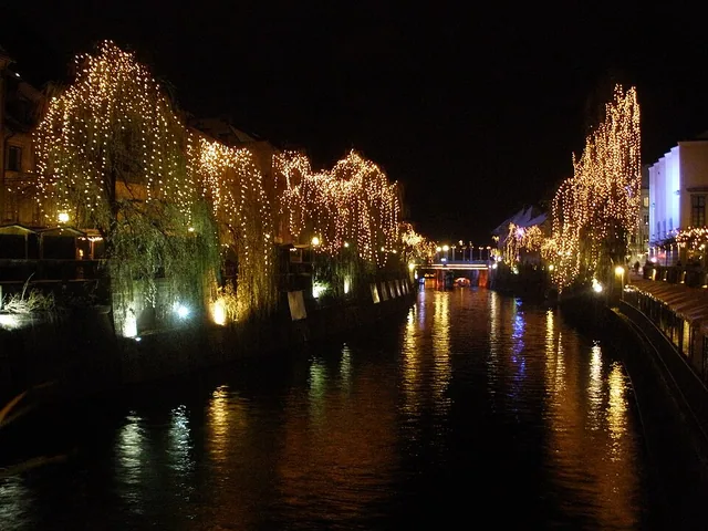 Vue de Ljubljana, Slovénie