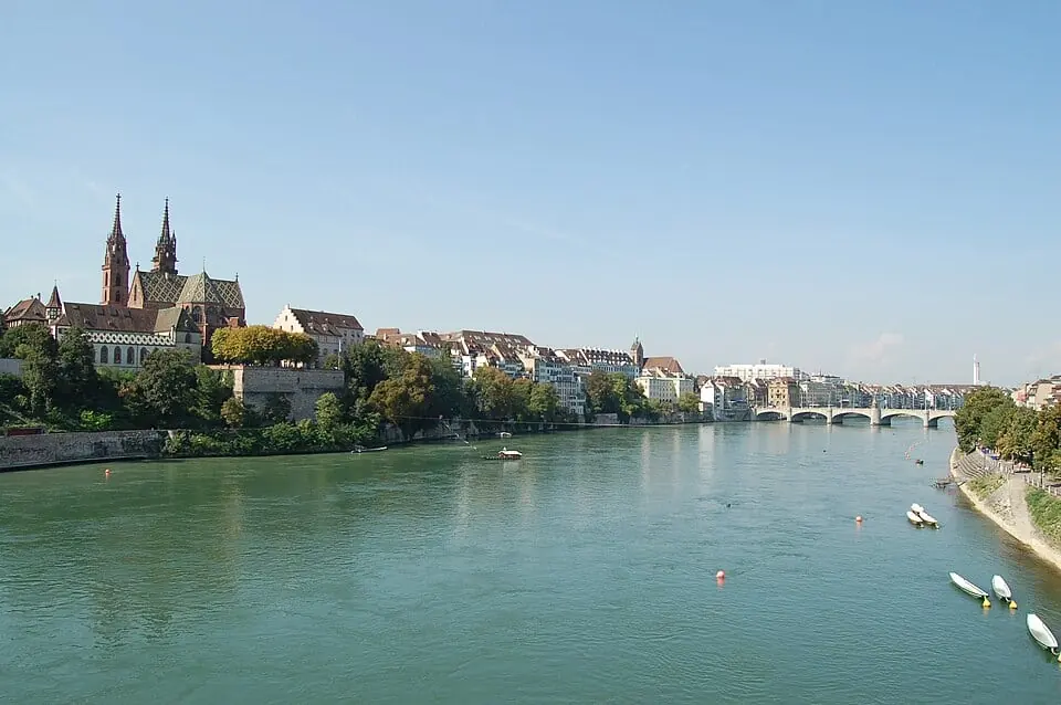 Vue de Bâle, Suisse