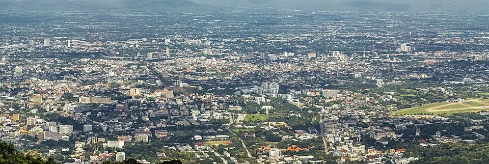Vue de Chiang Mai, Thaïlande