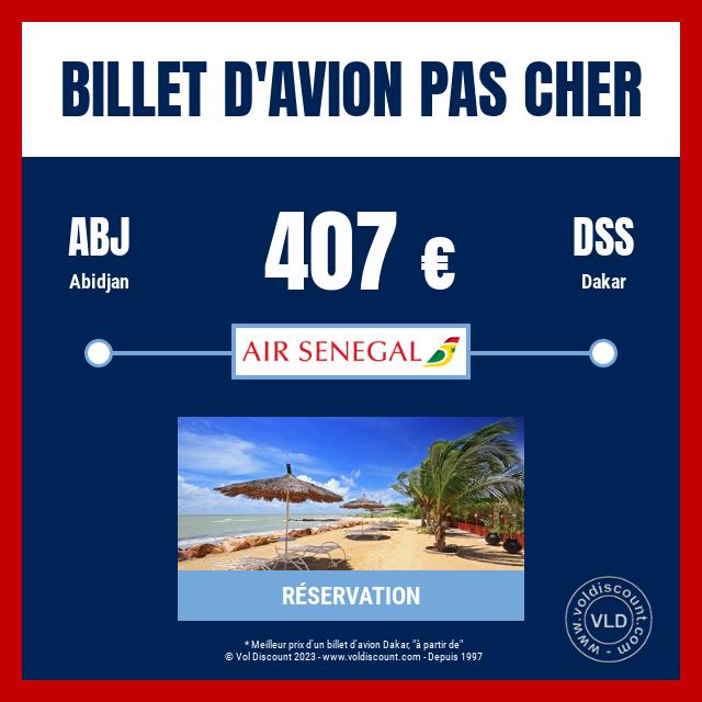 Billet d'avion pas cher Sénégal