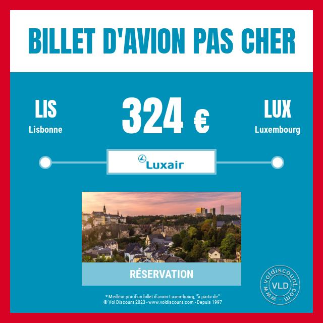 Billet d'avion pas cher Luxembourg