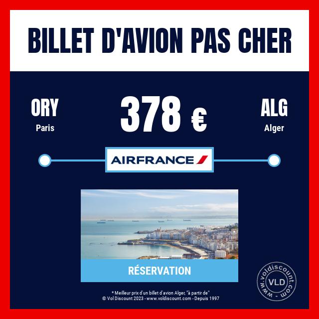 Billet d'avion pas cher Algérie Air France