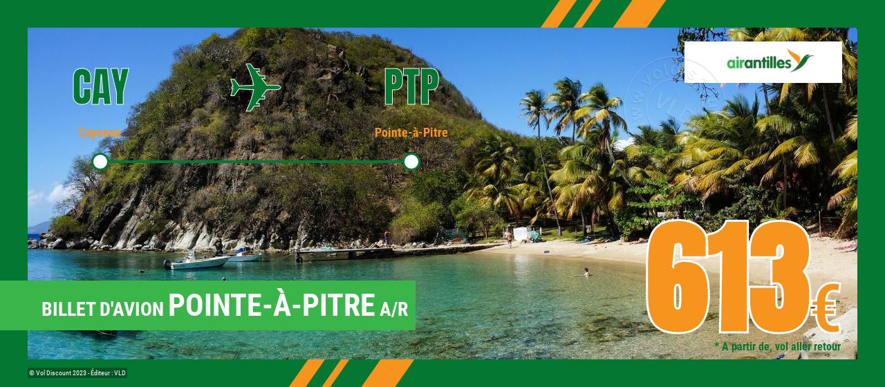 Billet d'avion Cayenne Pointe-à-Pitre Air Antilles