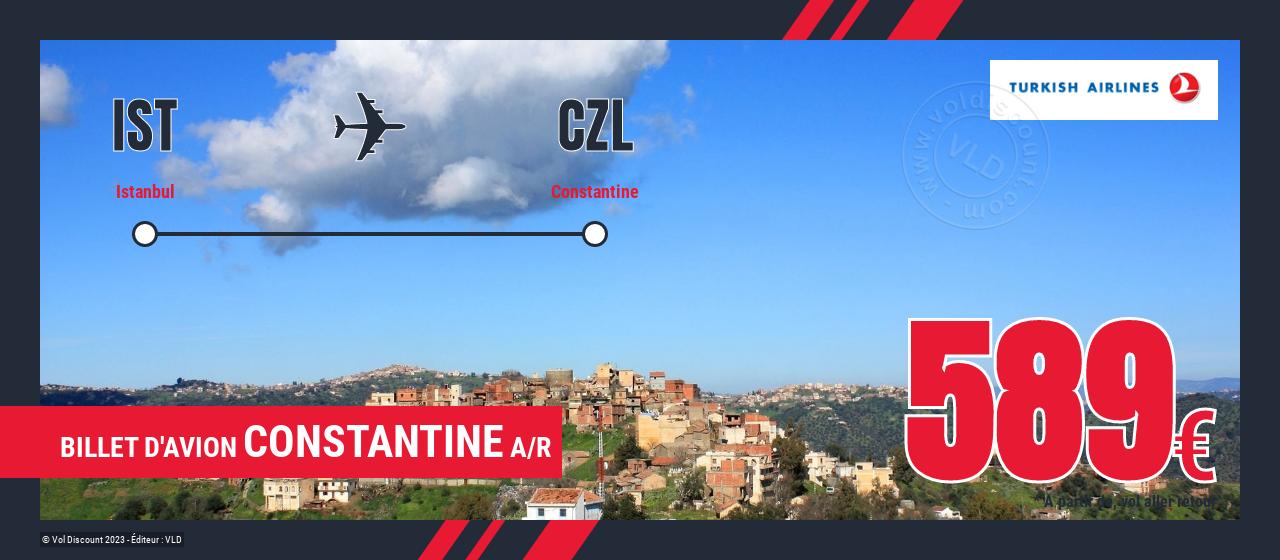 Billet d'avion Constantine Turkish Airlines