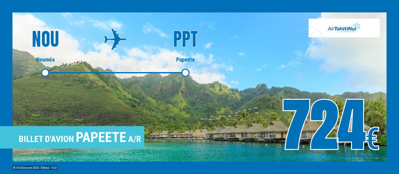 Billet d'avion Papeete Air Tahiti Nui