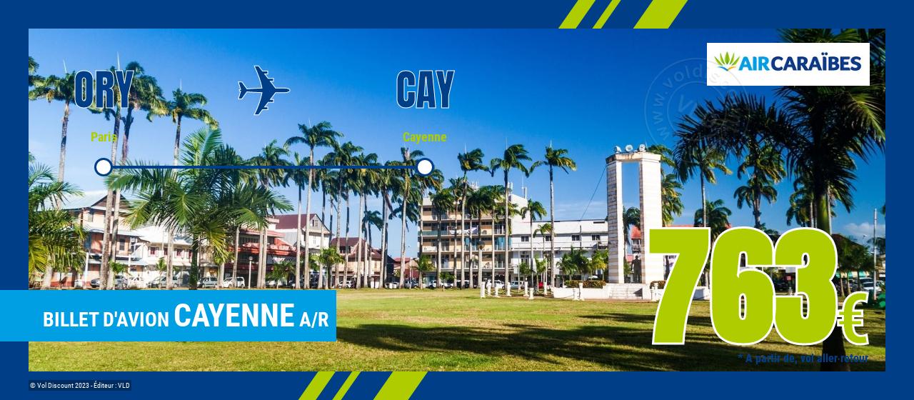 Billet d'avion Cayenne Air Caraïbes