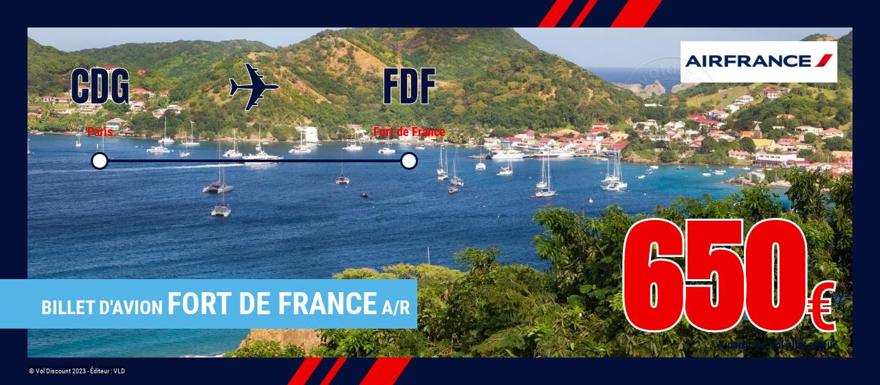 Billet d'avion Fort de France Air France