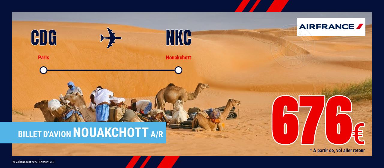 Billet d'avion Paris Nouakchott Air France