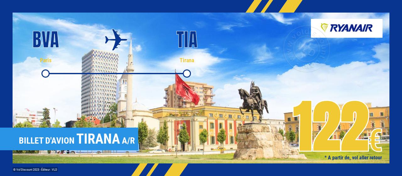 Billet d'avion Tirana