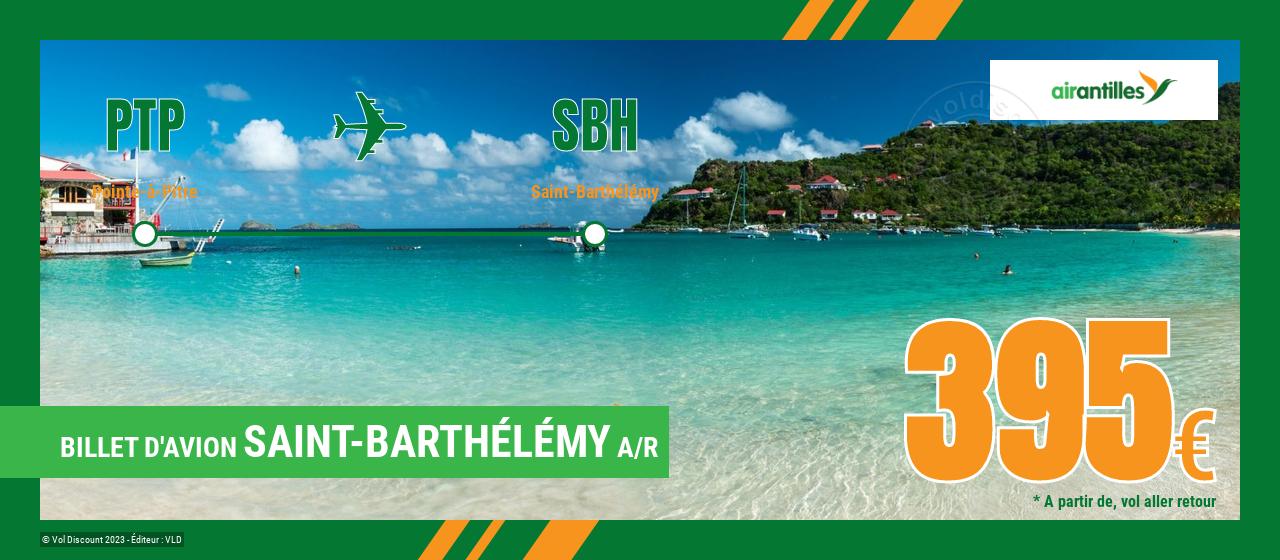 Billet d'avion Pointe-à-Pitre Saint-Barthélémy Air Antilles