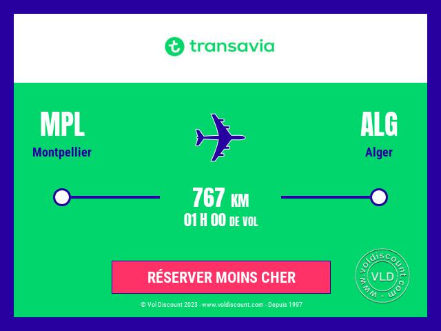Vol petit prix Algérie Transavia France