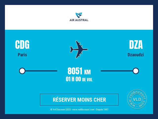 Vol petit prix Mayotte Air Austral