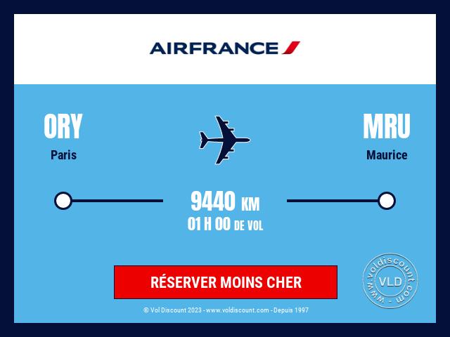 Vol petit prix Paris Maurice Air France