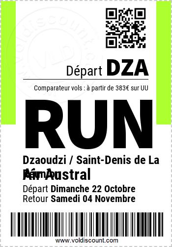 Promotion vol Saint-Denis de La Réunion