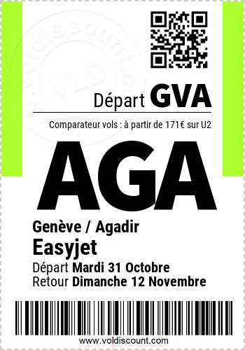 Promotion vol Agadir