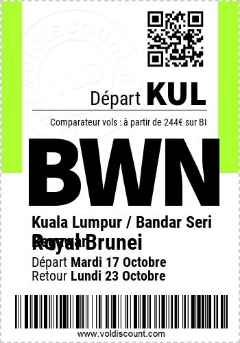 Promotion vol Brunei