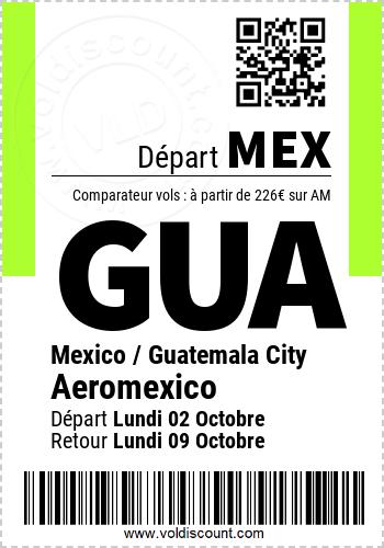 Promotion vol Guatemala