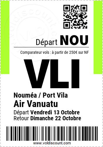 Promotion vol Vanuatu