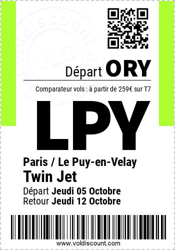 Promotion vol Le Puy-en-Velay