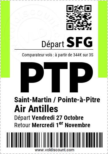 Promotion vol Saint-Martin Pointe-à-Pitre