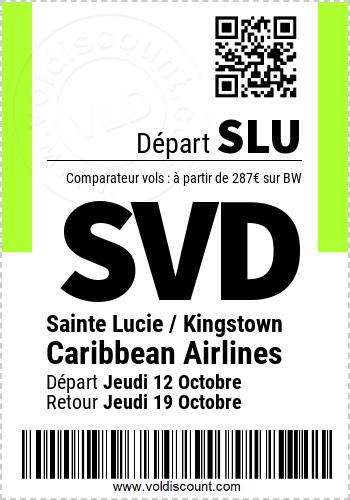 Promotion vol Saint-Vincent-et-les-Grenadines
