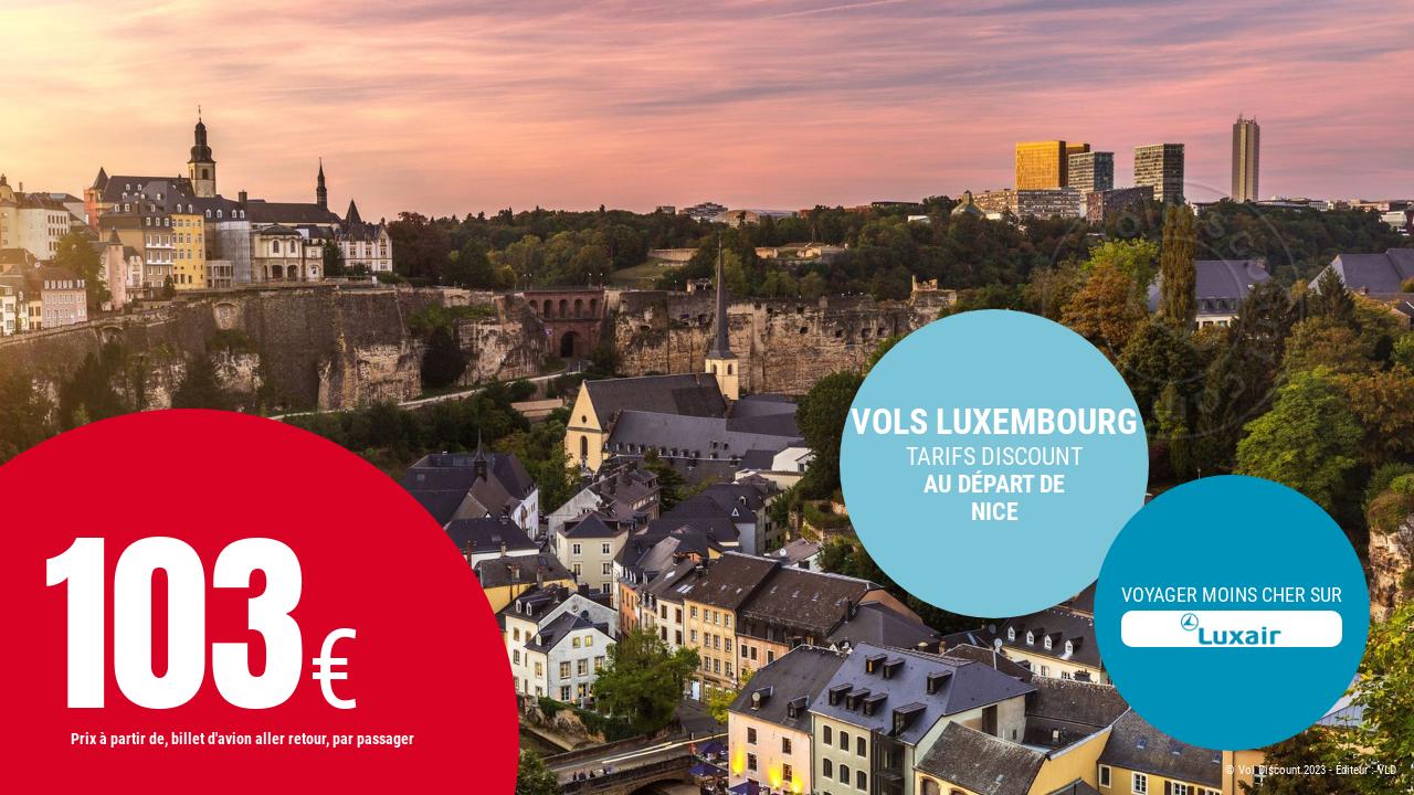 Vol aller retour Luxembourg