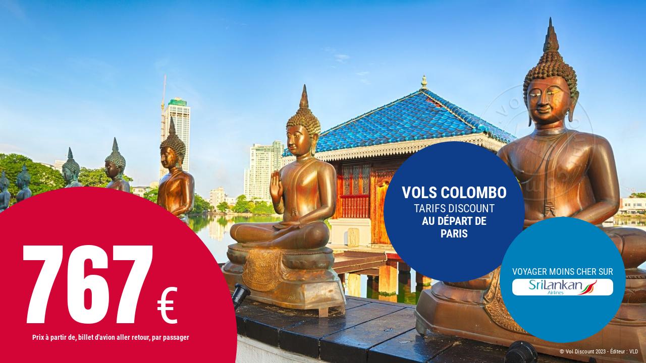 Vol aller retour Paris Colombo Srilankan Airlines