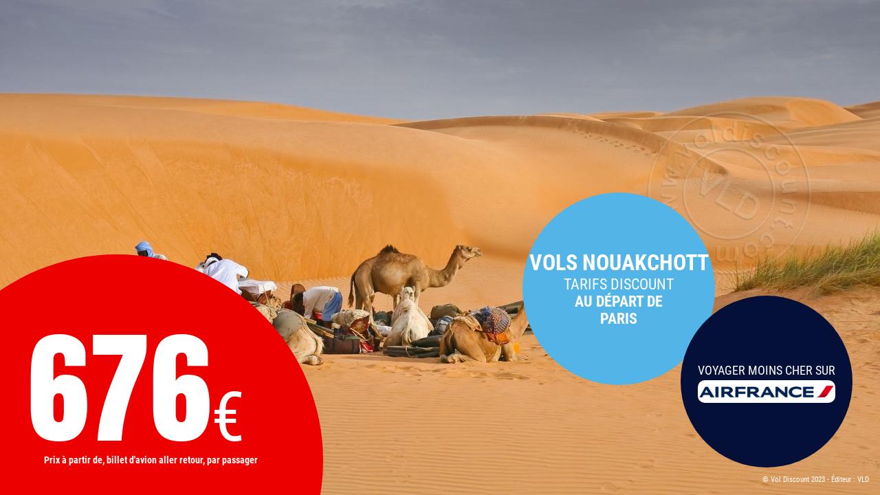 Vol aller retour Paris Nouakchott Air France
