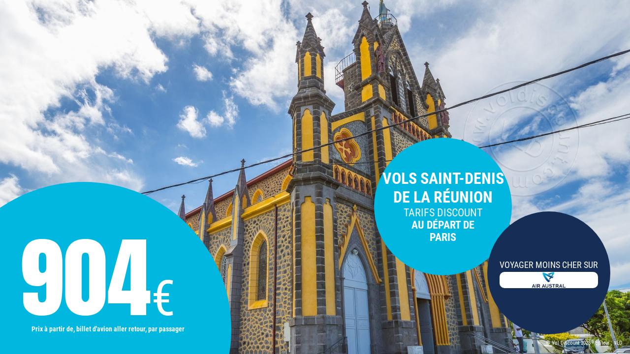 Vol aller retour Paris Saint-Denis de La Réunion