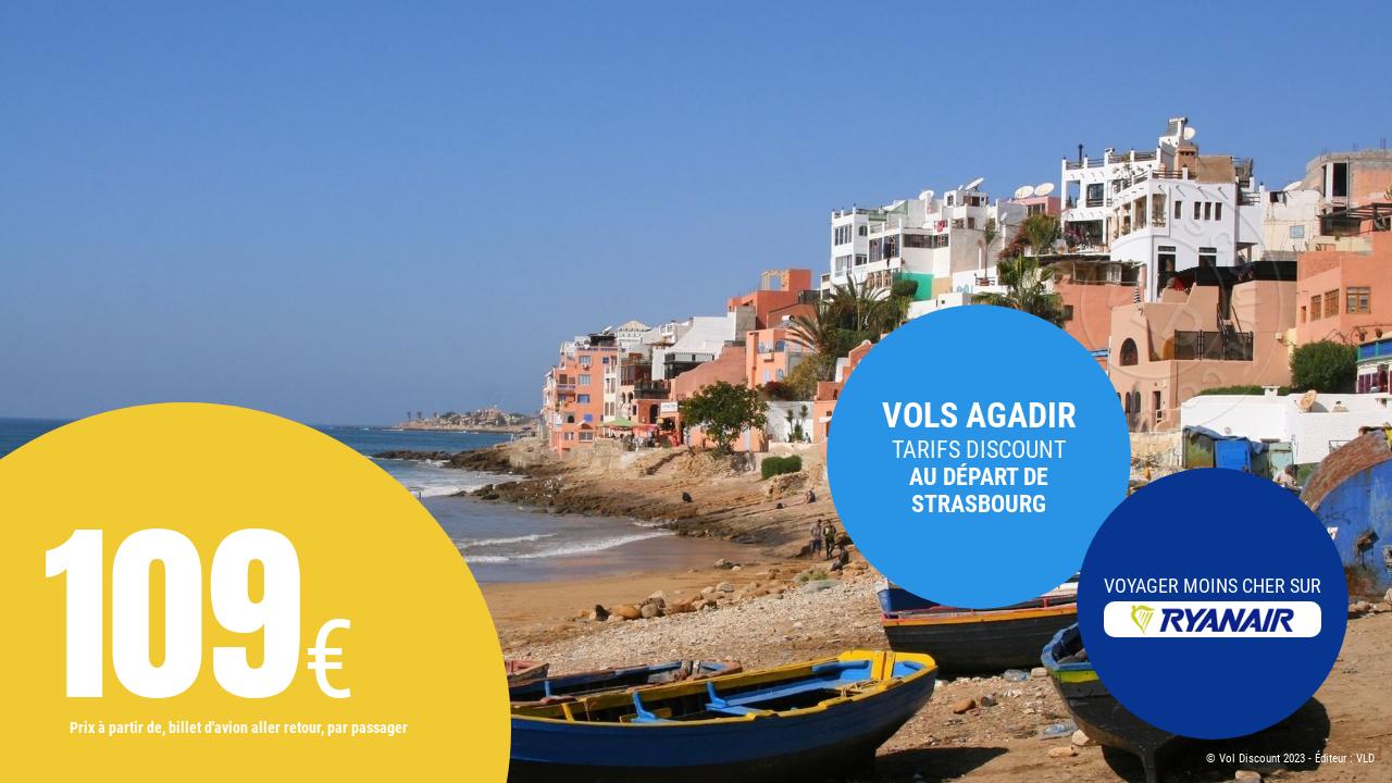Vol aller retour Agadir