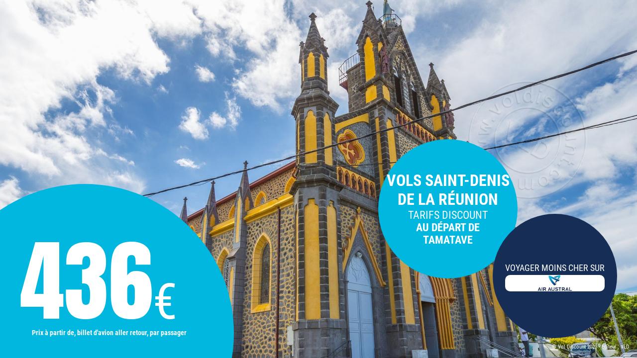 Vol aller retour Tamatave Saint-Denis de La Réunion Air Austral