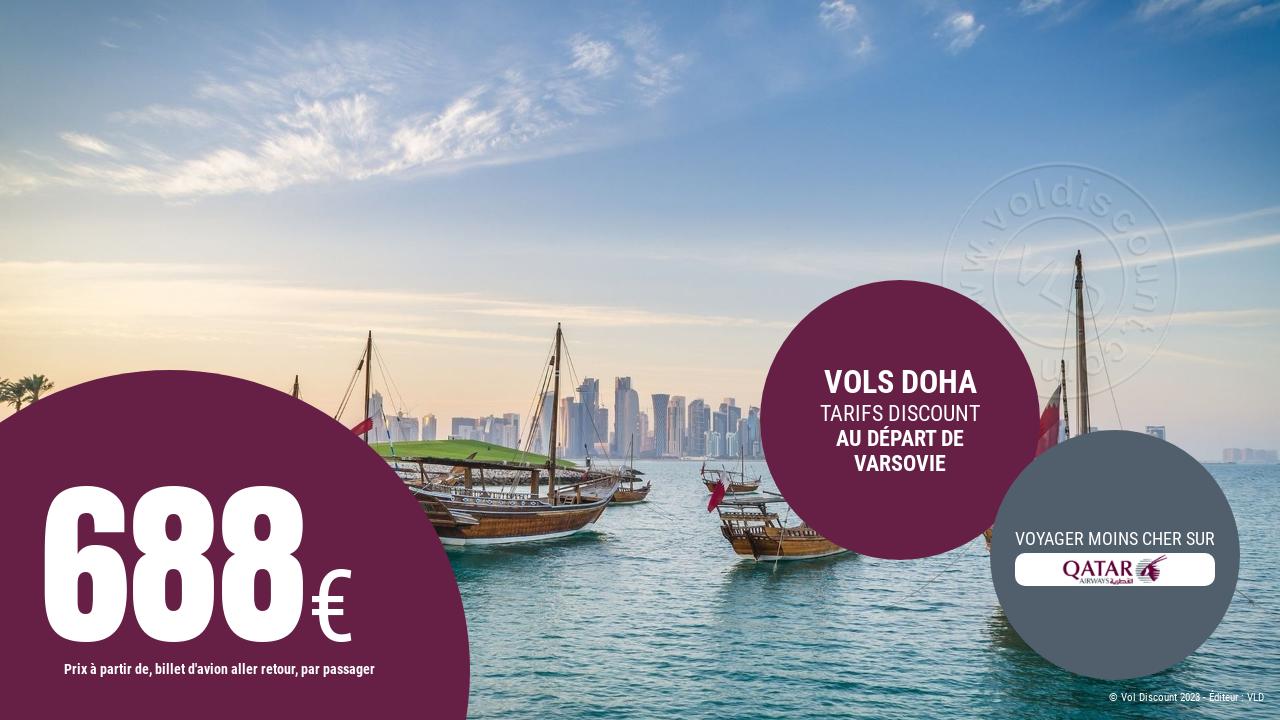 Vol aller retour Doha