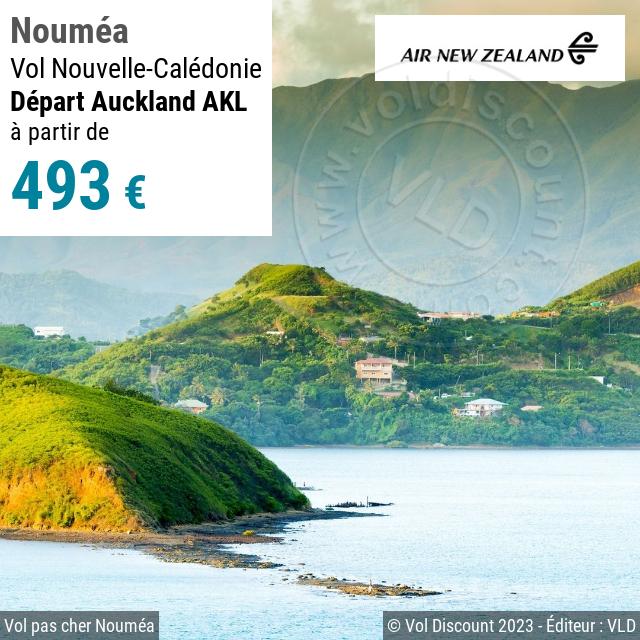 Vol discount Auckland Nouméa