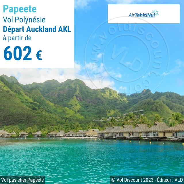Vol discount Auckland Papeete