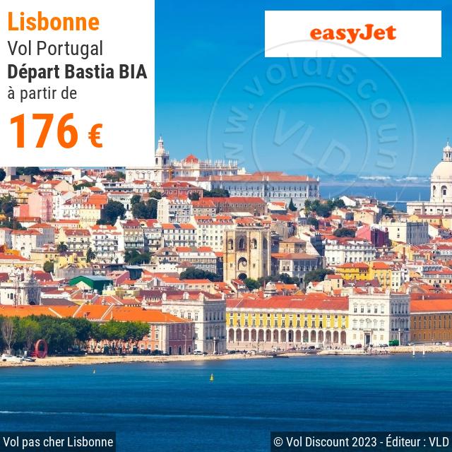 Vol discount Bastia Lisbonne Easyjet