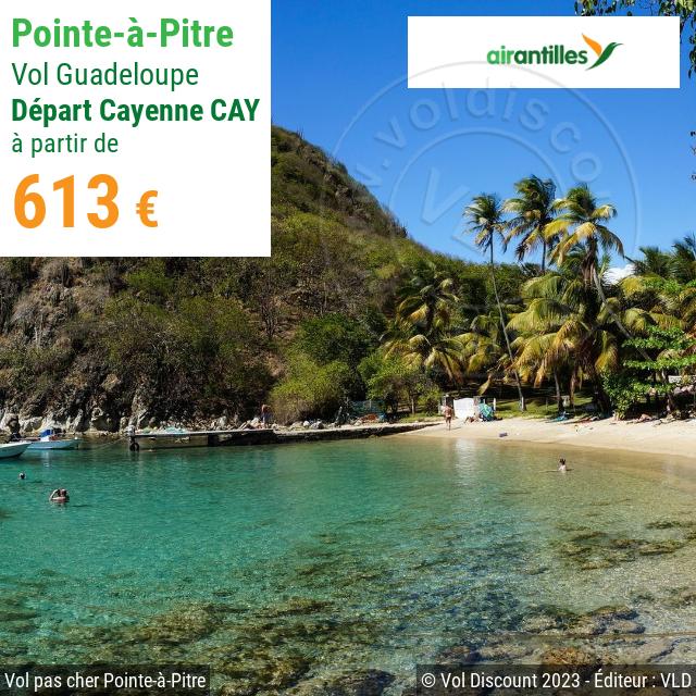 Vol discount Cayenne Pointe-à-Pitre Air Antilles