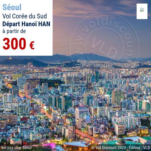 Vol discount Corée du Sud