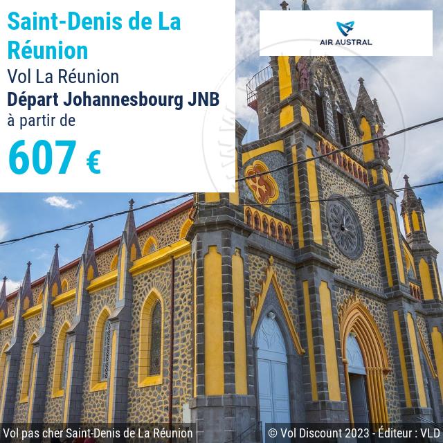 Vol discount Johannesbourg Saint-Denis de La Réunion Air Austral